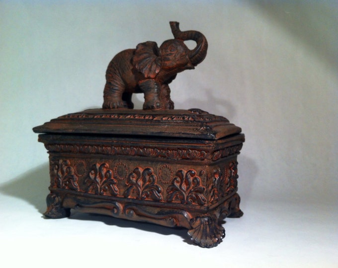 Elephant Jewelry Box Asian Indian Jewelry Organizer Etsy