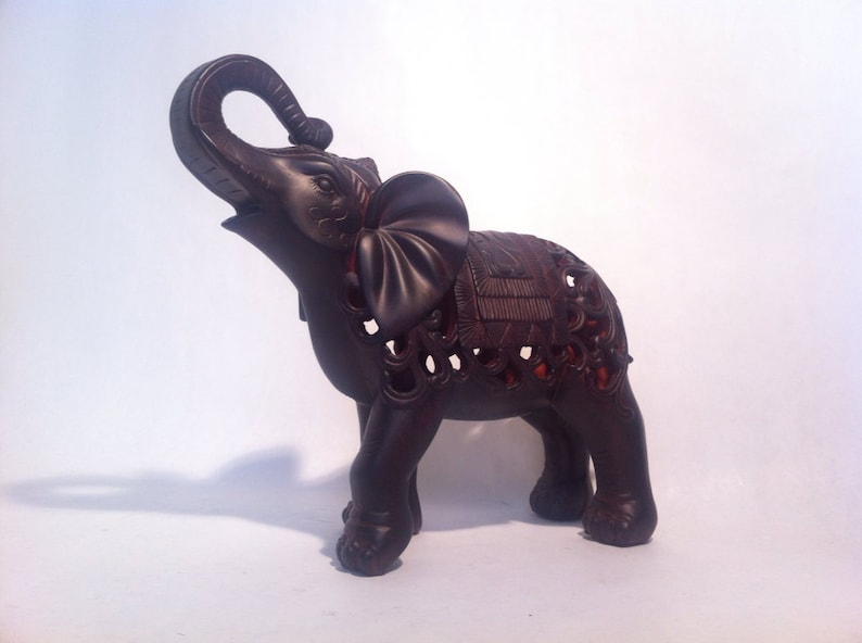 Indian Elephant Carving Lucky Elephant Elephant Sculpture Etsy