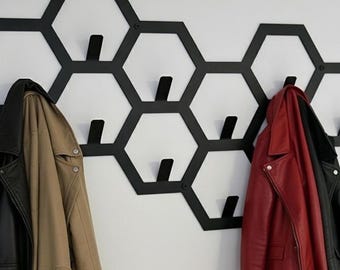 wall-mounted clothes hanger, DXF for laser cutting