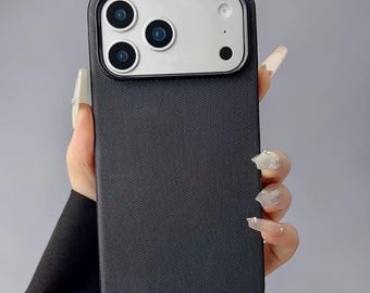 Premium Woven MagSafe iPhone Case, Luxury Protective Cover for iPhone 17 Air 16 15 14 13 Pro Max, Slim Magnetic Shockproof Phone Case
