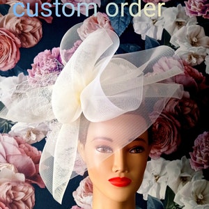 Adorable wedding Birdcage veil custom order for Valeriane only