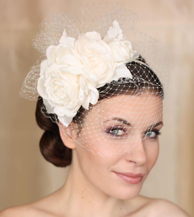 EXTRA SALE 40 OFF Ivory Birdcage Veil Ivory Wedding Etsy