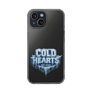 Icy Cold Hearts iPhone Case | 3D Glacial Text Art