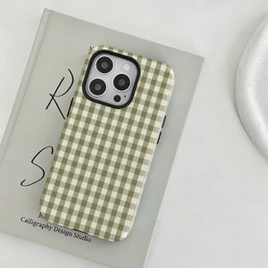 Capa para celular xadrez pastel, capa para celular com estampa xadrez, capa para celular estética, iPhone 17 16 15 14 13 12 Pro Max, Samsung S25 S24 S23 S22 Ultra