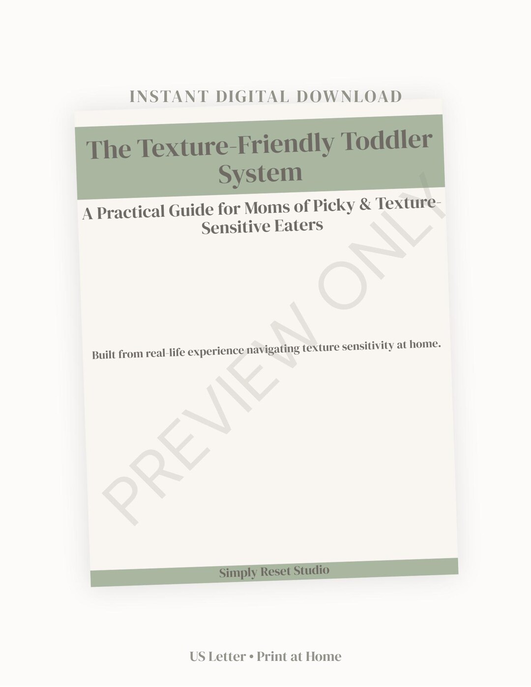 Texture-friendly Toddler System | Picky Eater Feeding Guide (digital ...