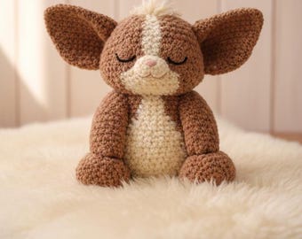 Enkel Gizmo Storörad Bussprite Amigurumi Steg för steg PDF