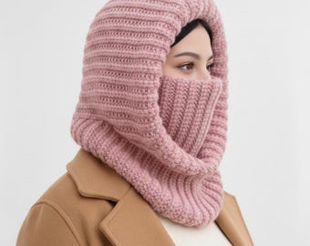 Balaclava Crochet Turtleneck Hooded Neck Cowl Adult (PDF Download)