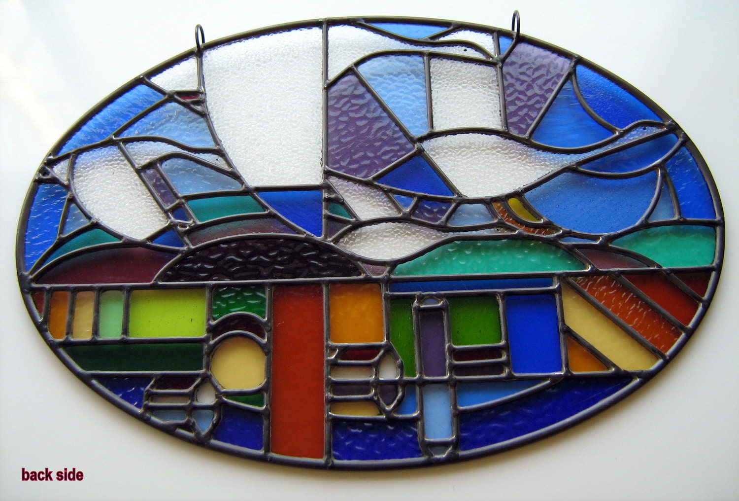 Modern Custom Stained Glass Window Panelcanada Goose Art Etsy