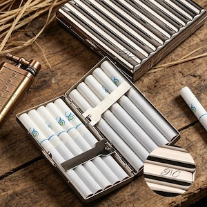 plastic cigarette box Push Open Plastic Cigarette Cases Pack of 12