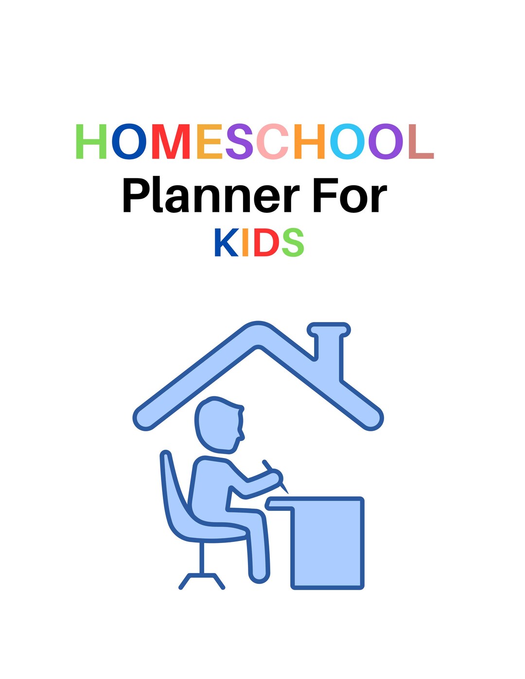 Homeschool Planner for Kids Printable | Daily Planner, Student Goals ...