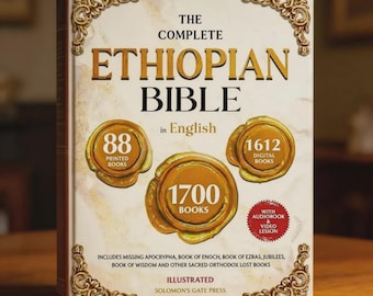 L'intégrale de la Bible éthiopienne en anglais - Couverture rigide illustrée avec apocryphes, Enoch, Jubilees et livres perdus