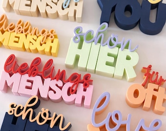Personalized Name Sign 3D Printed | Custom Two Tone Text Decor | Custom Words Sign | Personalized Gift Idea | Home Decor Sign