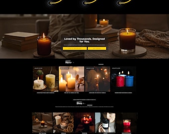 Candles Shopify Theme | High-end Perfumes Template | Exclusive Shopify 2.0 | Shopify Black Template