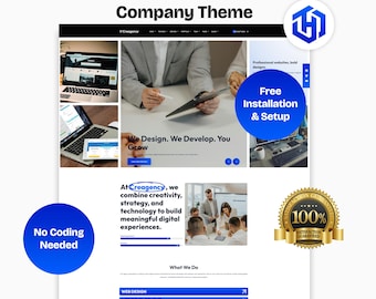 WordPress AI Company Theme | Elementor Website Template | Business Portfolio |WooCommerce Ready | Exclusive