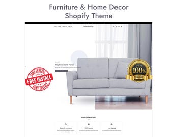 Möbel Shopilly Template | Home Dekor Shopilly Theme | Schreinerei Vorlage | Dekor Website Design