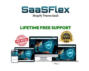 Shopify Theme SaaS, Digital Products, Software Products | Lifetime Free Support | Original Author