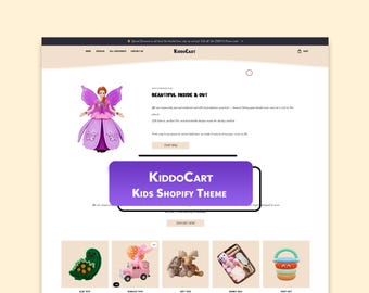 Kids Shopify Theme | Responsive Design | Fast Loading | Easy Setup | Free Installation | Lifetime Free Support | Website | Exclusive