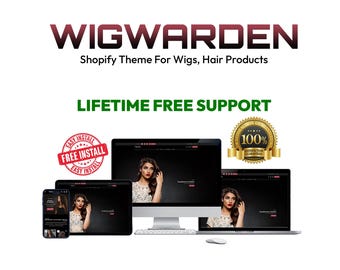 Shopify Theme For Wigs | Shopify Template Hair Products | Shopify Website Fashion | WigWarden | Orignal Author