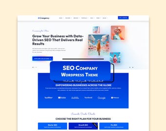 SEO Company WordPress Theme | All-in-One Business Template | Agency Website Solution | Exclusive | Website