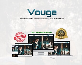 Shopify Theme for Men Fashion, Clothing & Lifestyle Stores | Lifetime Free Update | Setup Website in few minutes
