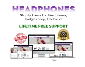 Shopilly Theme Kopfhörer, Shopgewisse Vorlage Gadgets Shop, Website Design Elektronik, lebenslanger kostenloser Support | Kostenlose Installation