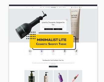 Cosmetic Shopify Theme | Responsive Design | Fast Loading | Easy Setup | Free Installation | Lifetime Free Support | Website