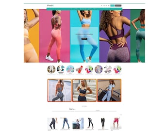 Shop-Shop Shop Theme | Yoga Studio Vorlage | E-Kommerz-Shop-Vorlage | Lebenslange Unterstützung | Kostenlose Demo-Einstellung | VitalX