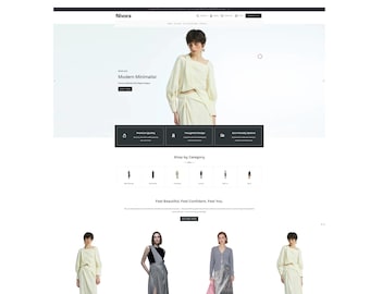 Shopilly Theme für Bekleidungsmarke | Streetwear, Fashion, Bekleidung Shop Online 2.0 | Shopilly Vorlage | Nivora