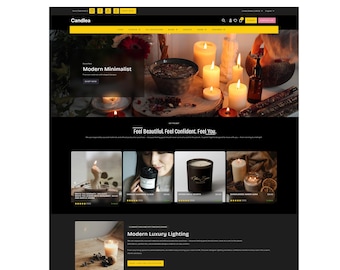 Kerzen Shopilly Theme | Parfüm, Kerze, Modegeschäft (Shopify 2.0) | Kerze
