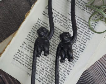 Vintage Cast Iron Monkey Hanging Plant S Hook
