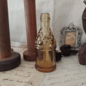 Vintage Wheaton Glass McGivers American Army Bitters Bottle Amber Glass