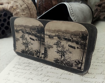 Estereoscopio vintage de los Países Bajos