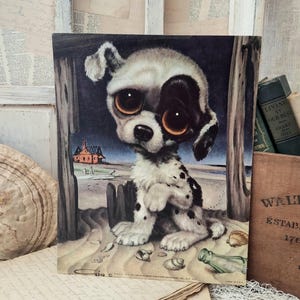 Sad big eye dog - Etsy 日本