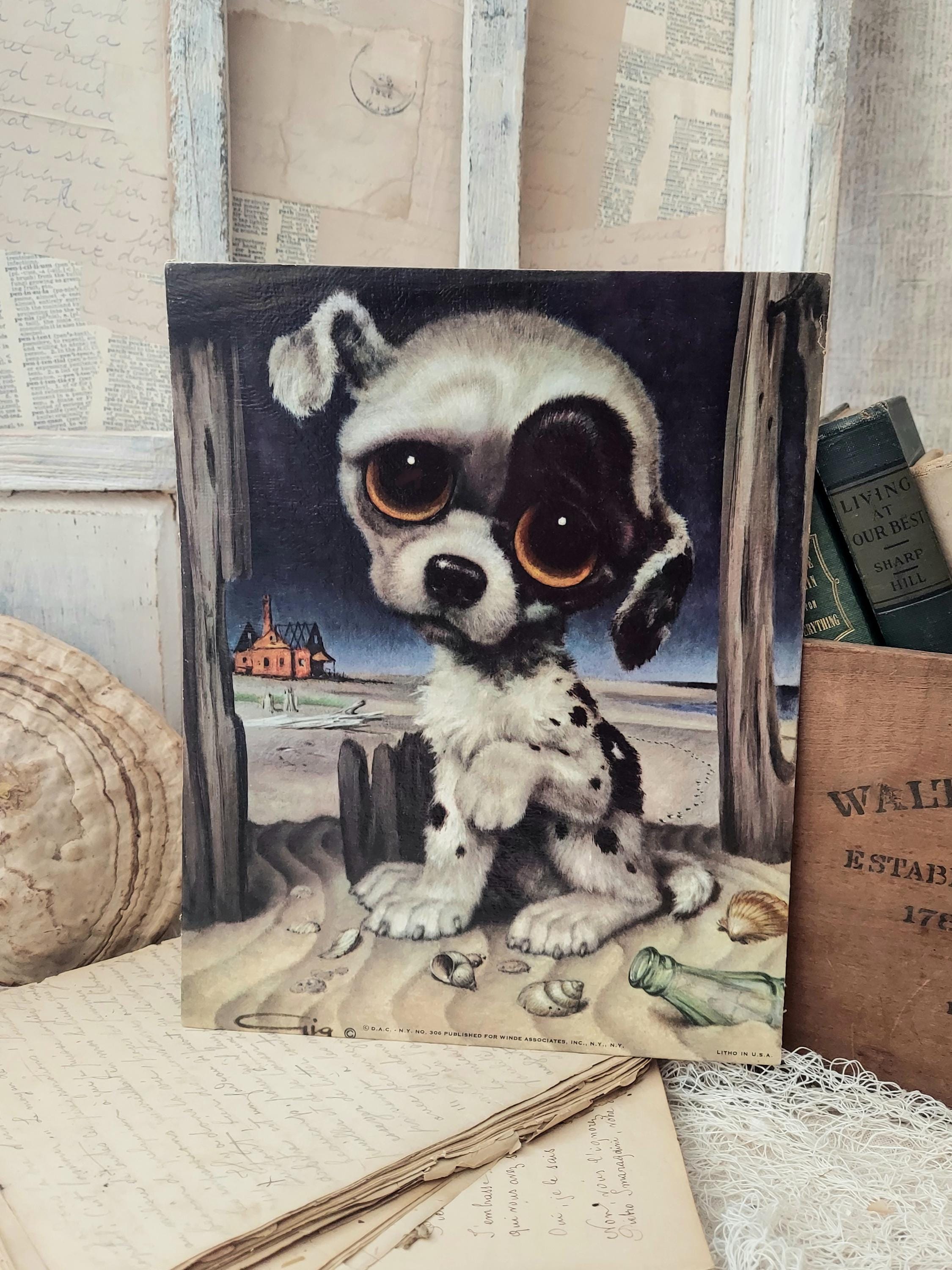 Sad Big Eye Dog - Etsy