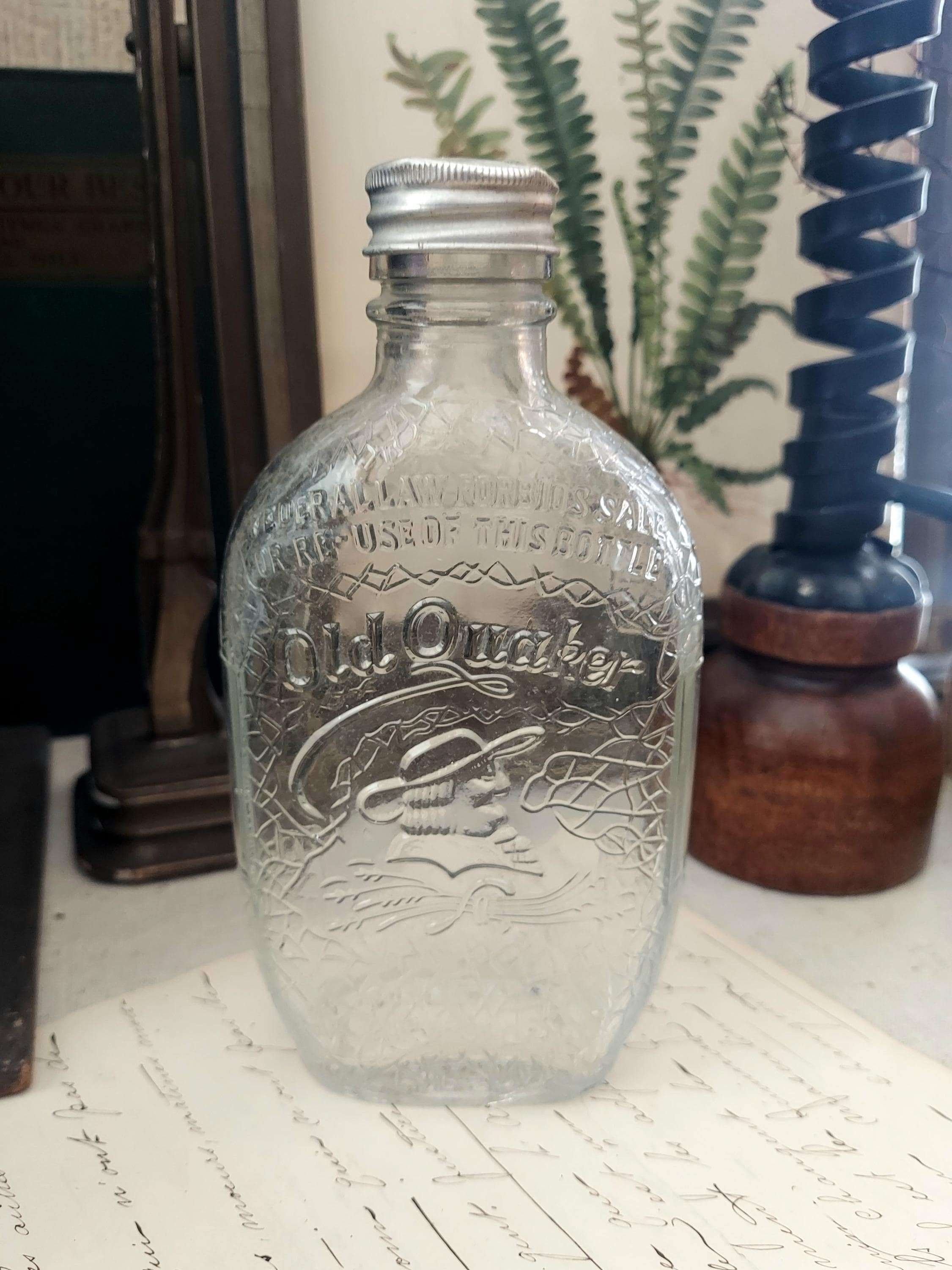 Old Quaker Bottle - Etsy