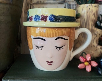 A Most Excellent Vintage Mother's Day Mug With Lid And Ashtray "For Mom Only"