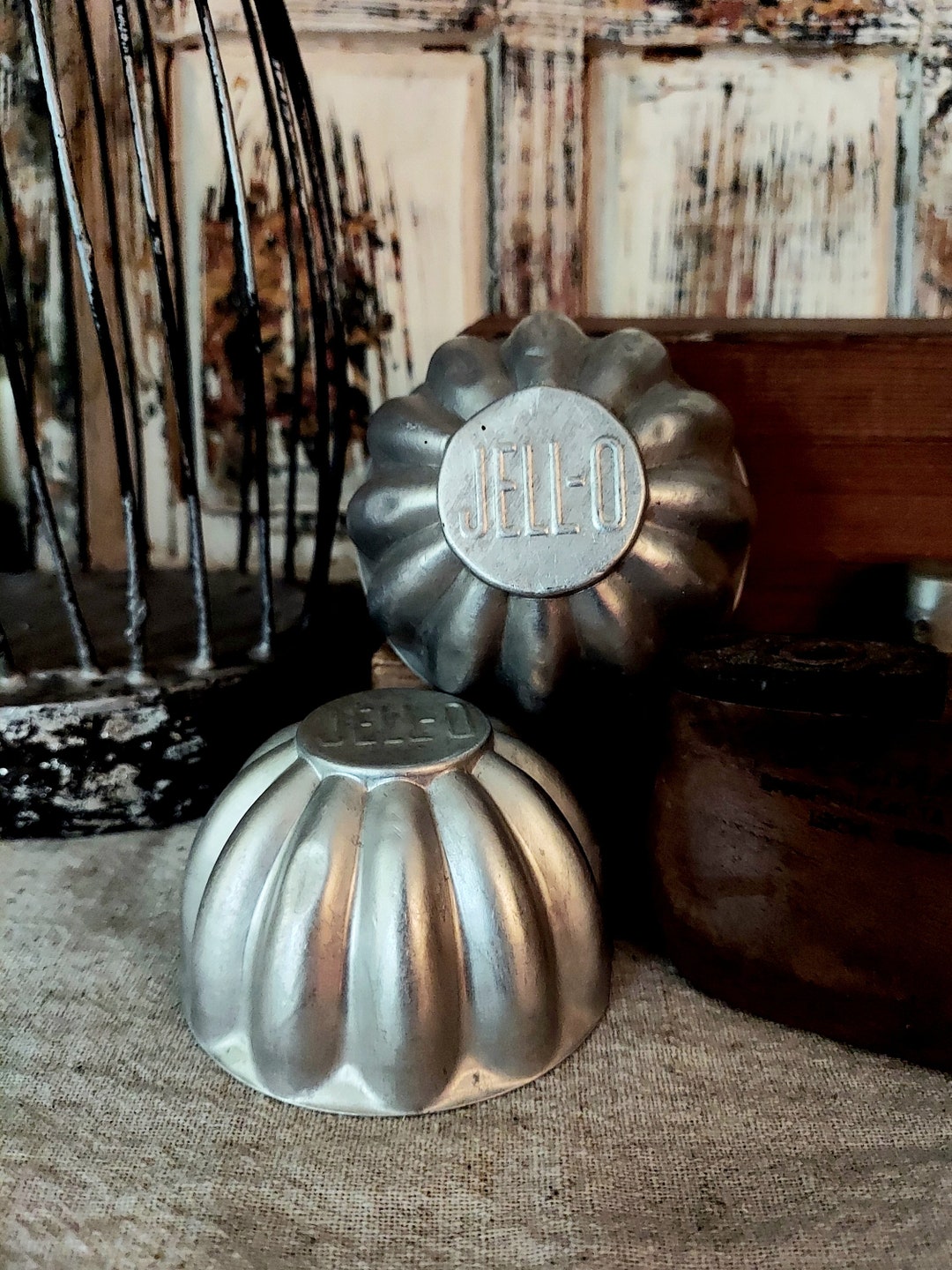 Vintage Fluted Aluminum Jello Mold Set of 2 Etsy
