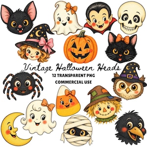 Retro Halloween PNG, Vintage Halloween png, Vampire png, 90s Halloween png, Halloween Clipart, Halloween graphics, Cute Halloween Characters
