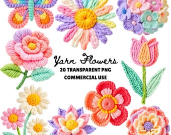 PNG de fios artificiais, PNG de flores de fios artificiais, PNG de borboletas de fios artificiais, clipart floral em aquarela, clipart de flores em aquarela transparente
