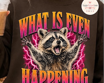Co się w ogóle dzieje? Png, Zabawny projekt szopa w stylu vintage, Sarkastyczna panda śmieciowa Png, Odważny mem szopa w stylu png, Bezczelny, sarkastyczny humor zwierzęcy w stylu png,