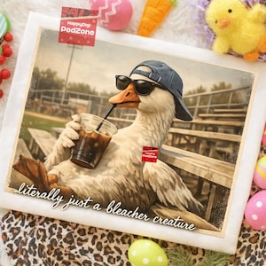 Literalmente solo una criatura de las gradas Ganso PNG, Diseño divertido de camiseta de mamá de béisbol, Mamá de softbol PNG, Torneo de béisbol de viaje