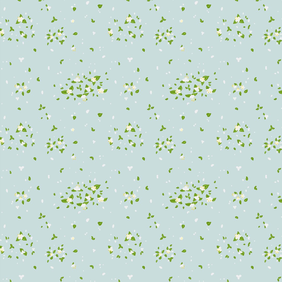 Tiny White Ditsy Floral Seamless Pattern - Suitable for Fabric ...