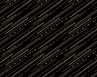 Złota ozdoba VI – bezszwowy wzór w stylu art déco w czerni i złocie (do pobrania w wersji cyfrowej)