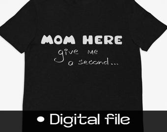 Zabawny cytat mamy SVG PNG | Koszulka z kapturem i kubkiem „Mom Life” | Pobieranie cyfrowe