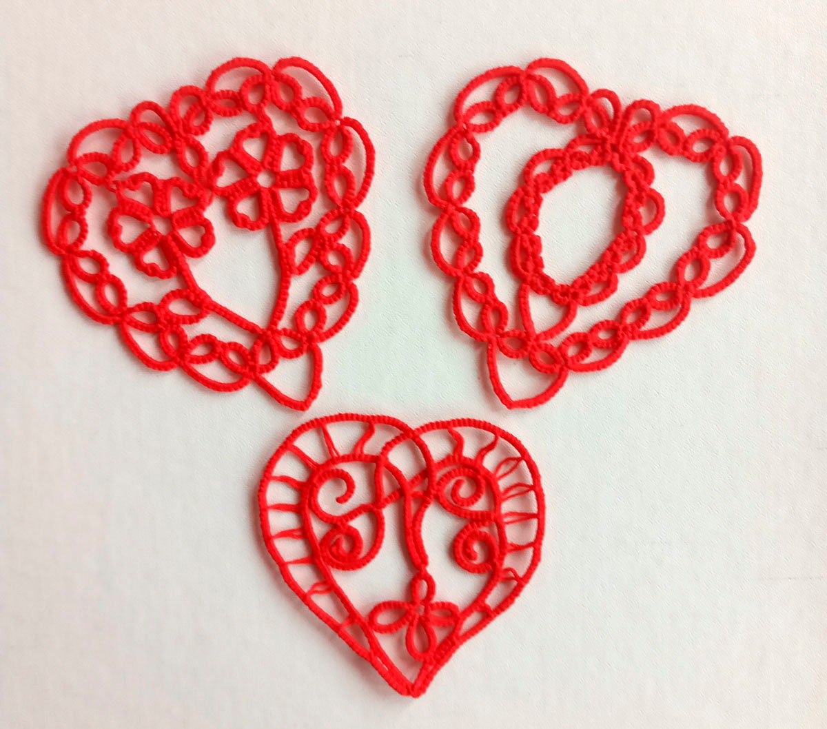 Tatting Pattern Heart PDF and Video Tutorial Etsy UK