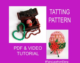 Schema chiacchierino Uovo di Pasqua Tesoro, PDF e video tutorial