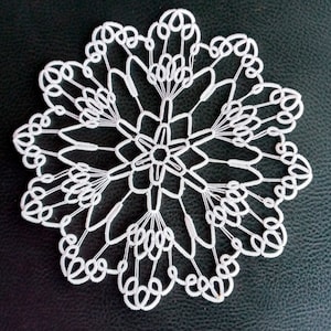 PDF tatting pattern doily  &quot;Sherbourg umbrellasr&quot;, DIY