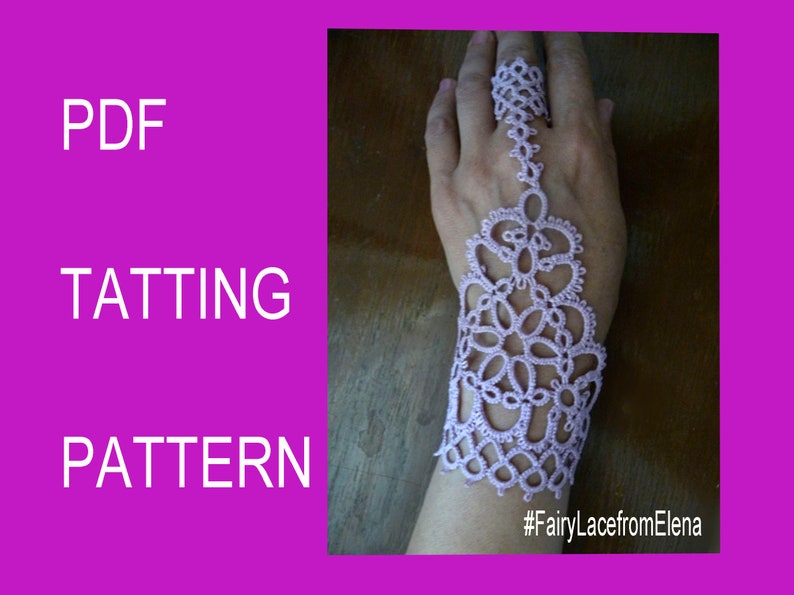 Tatting Pattern Slave Bracelet Ring Shakti PDF Tatting Etsy