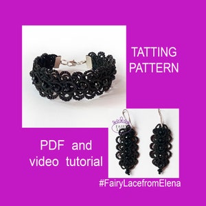 PDF and video tutorial Celtic bracelet and earrings