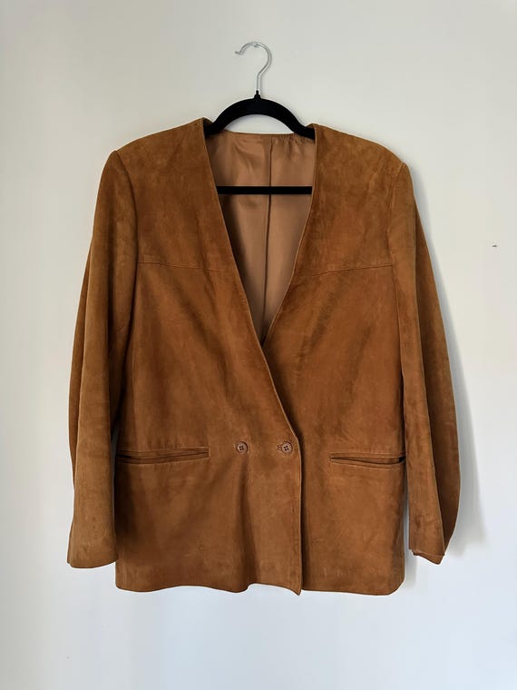 Double Breasted suede jacket - image 1